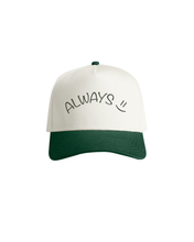 Load image into Gallery viewer, Always Smile Two-Tone Hat - Curved Logo