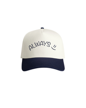 Load image into Gallery viewer, Always Smile Two-Tone Hat - Curved Logo
