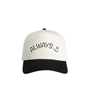 Load image into Gallery viewer, Always Smile Two-Tone Hat - Curved Logo
